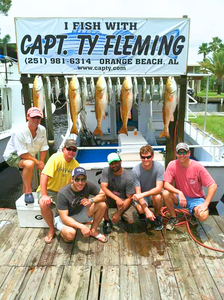 Orange Beach fishing charter, Redfish and more!